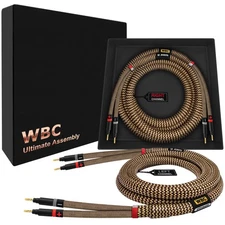 25 Foot Ultimate - 9 AWG - Ultra-Pure OFC - Audiophile HiFi Speaker Cable Pair