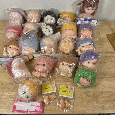Frrank's Fibre Craft Doll Head & Hands Lot Of 23 Assorted Vintage READ NEW