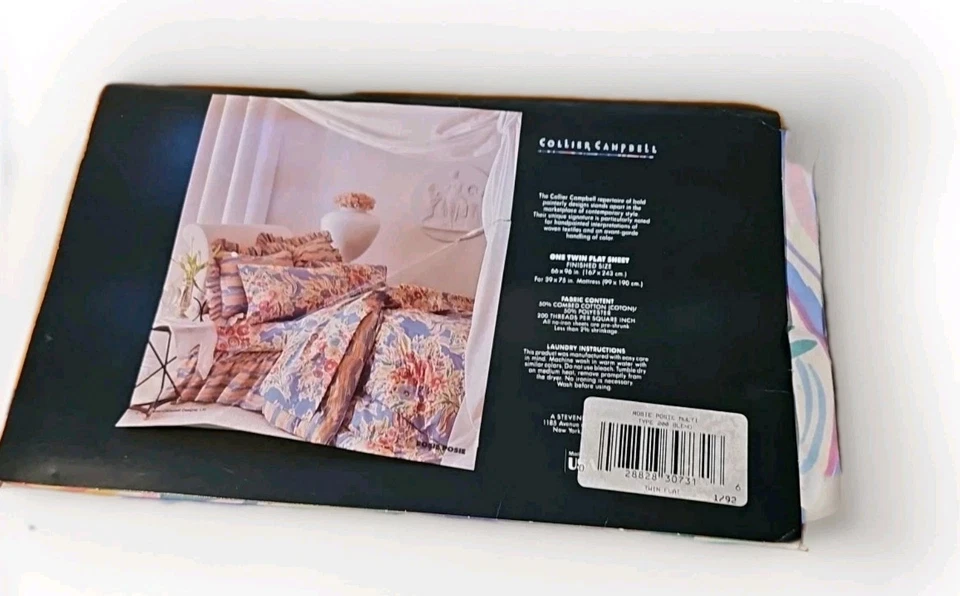 Juego de sábanas dobles Collier Campbell Rosie Posie vintage ~ caja abierta nueva  Foto 4 de 4