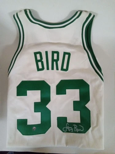 Larry Bird Signed Boston Celtics White Jersey NBA Size 46