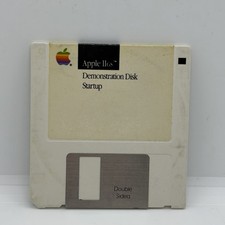 Apple IIgs Demonstration Startup 3.5" Double  Sided Floppy Disk Vintage