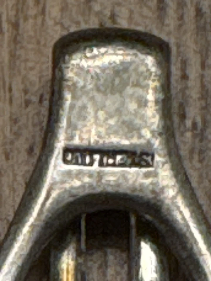 Clip de corbata vintage de plata de ley - barra deslizante de mediados de siglo, 6 g Foto 3 de 3