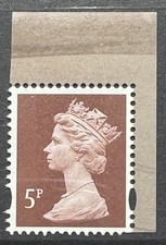 GB 2020 - 5p Y machin w/source and date code M20L MPIL, exDY34 MNH - D414