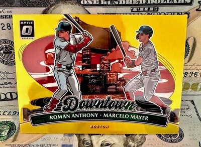 2026 Optic Roman Anthony & Marcelo Mayer Dual Downtown Gold /10 Boston Red Sox
