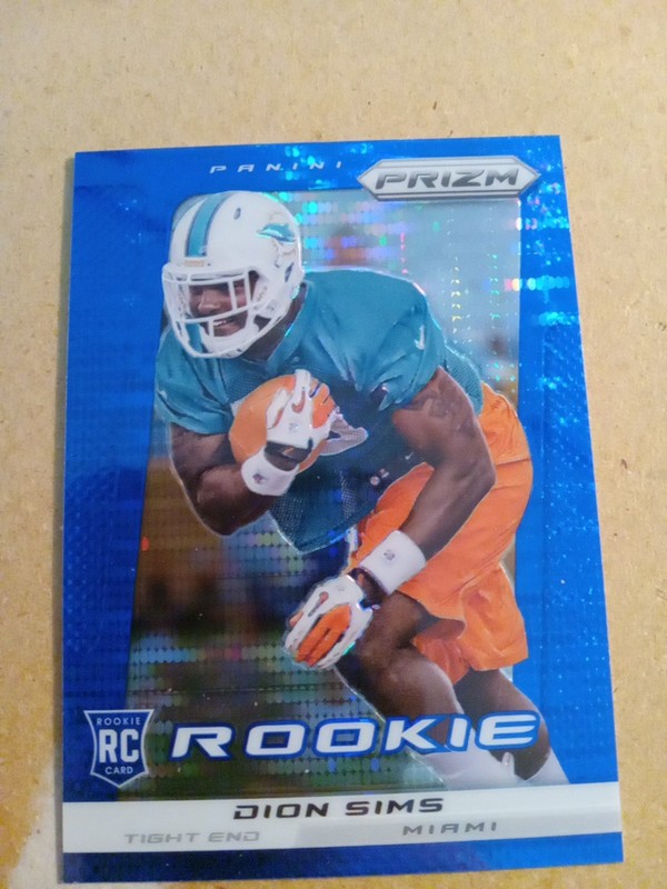 2013 Prizm Blue Pulsar Dion Sims RC #231