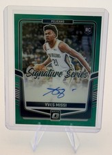 2024-25 Panini Donruss Optic - Signature Series Yves Missi - Green Prizm /49