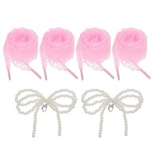 2Pairs Flat Laces Shoelaces, 2.6CM Wide 140CM Length Lacy Shoe Laces, Pink