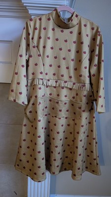 Mrs Fox Yellow Apple Dress Retro Hippie Cottage Core S XXL Mod GoGo 3 Cosplay