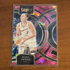 2024 Panini Select WNBA - Diana Tauras#188 Premier Pink Cracked Ice
