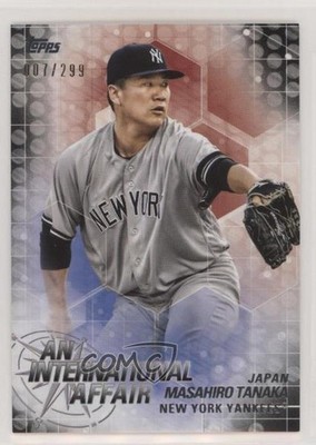 2018 Topps Update An International Affair Black 7/299 Masahiro Tanaka #IA-27 4t6