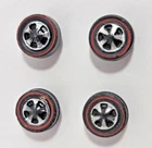 Hot Wheels Original Redline Tires 4 Small Bearing style from 1968 to 70