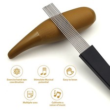 Guiro Instrument With 1 Scraper Portable Fish Shaped Latin Percussion Instrument
