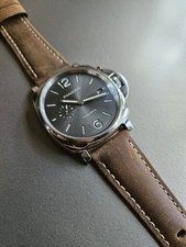 Panerai Limited Edition Zurich Deep Gray Dial Due; Full Set w/ 2 Straps+Bonuses! 2