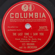 Les Brown - Last Time I Saw You / Aren't You Glad 1945 10" 78 rpm Record 36875
