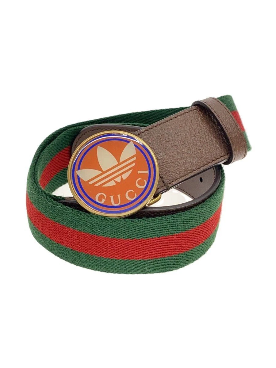 Ceinture femme Gucci Web Line coton vert 702259 occasion