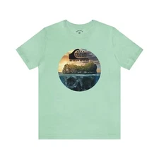 Outlaw Surf Skull Island Logo T-Shirt