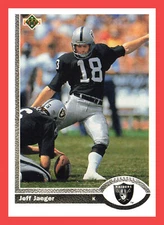 Jeff Jaeger #563 1991 Upper Deck Los Angeles Raiders