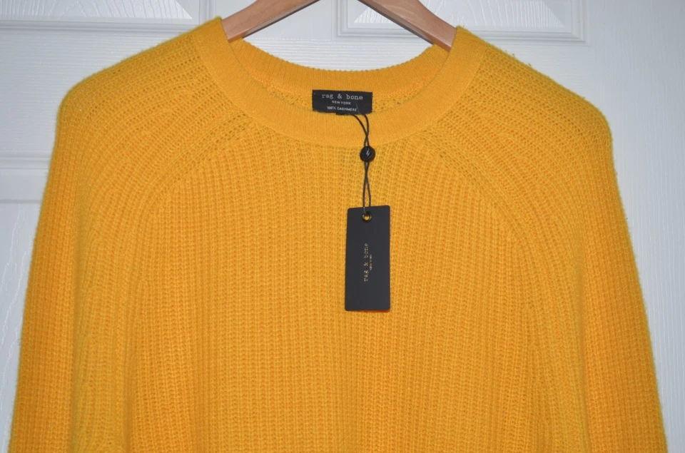 Rag & Bone $425 Pierce Cashmere Crewneck Pullover Sweater Size M NWT - Image 2 of 4
