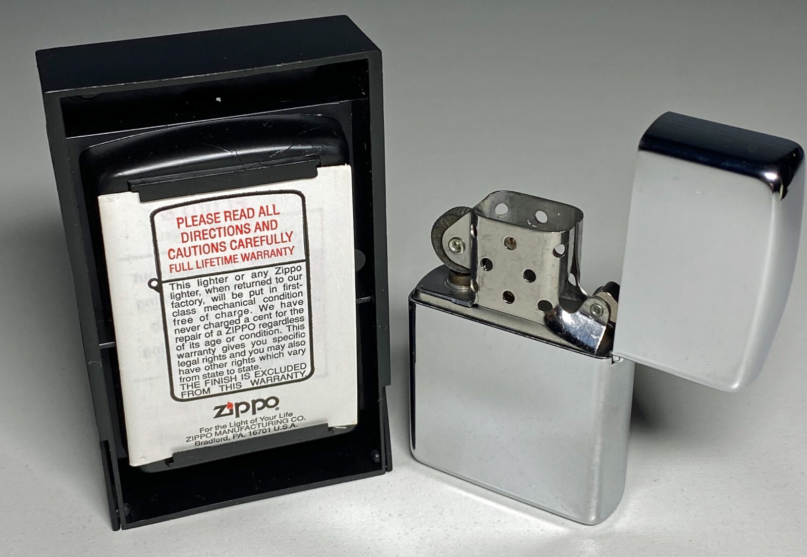 Zippo Lighter Bush & Mikhail Gorbachev Malta Summit Vintage 1990