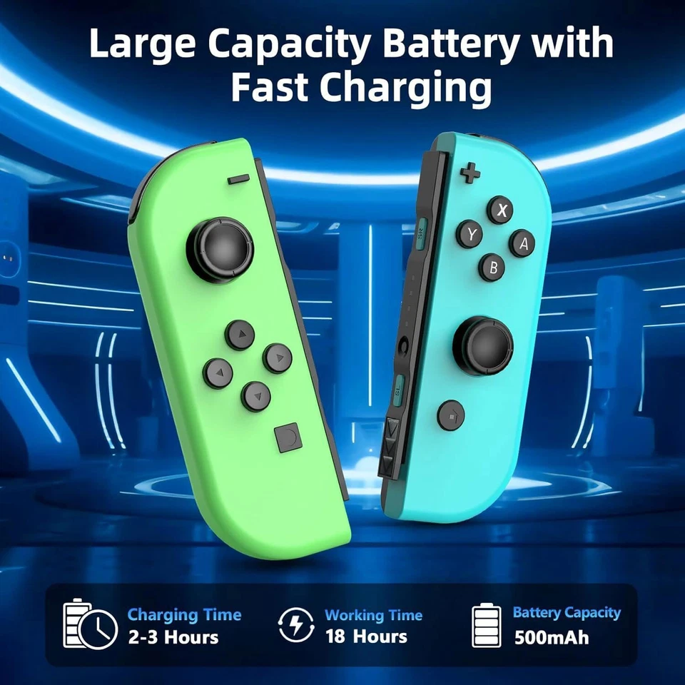For Nintendo Switch Joy-con-Controller Left W/ Right Wireless Gamepad 1-Pair - Image 3 of 4
