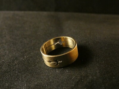 Phönix Ring 24 Karat Vergoldet Damen Schmuck Zeichen Tier Vogel Feuer
