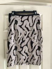 Women  s Sequined Skirt Sparkle Muliticolor Party club Skirt - Small