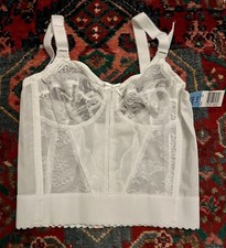 NWT Vintage 1990s Bali Longline Soft Cup Bra White 3300 Size 34B NEW