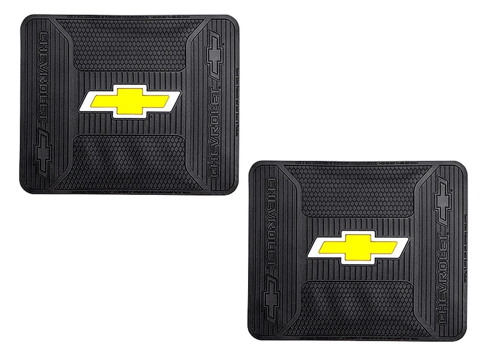 Alfombrillas traseras delanteras de goma para Chevrolet Weatherpro ajuste universal para auto camioneta 4 piezas Foto 4 de 4
