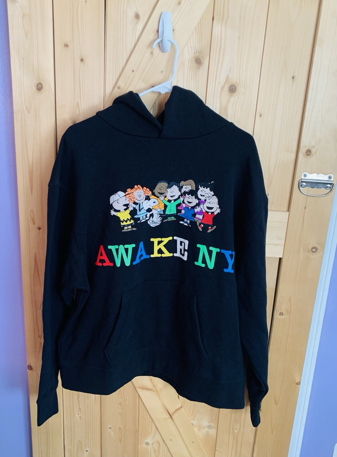 Awake NY Black Peanuts Hoodie Small Limited Edition Streetwear