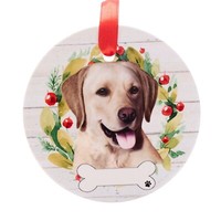 Golden Labrador HäNgedekoration Keramik Tannenbaum Christbaumschmuck Weiß