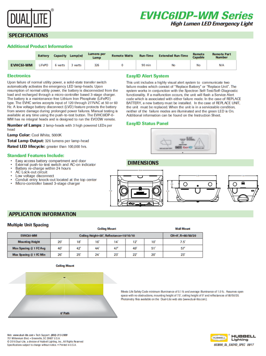 DUALLITE EVHC6IDPOWM BATTERY PACK WITH BACK PLATE 1429673 eBay