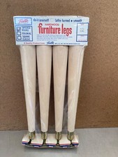 NOS Vintage Forster Tapered Round Hardwood Furniture Legs Set Kilin Dried Mar.75