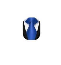 Ties for Men Solid Color 3.35" Formal Business Necktie Classic A-royal Blue