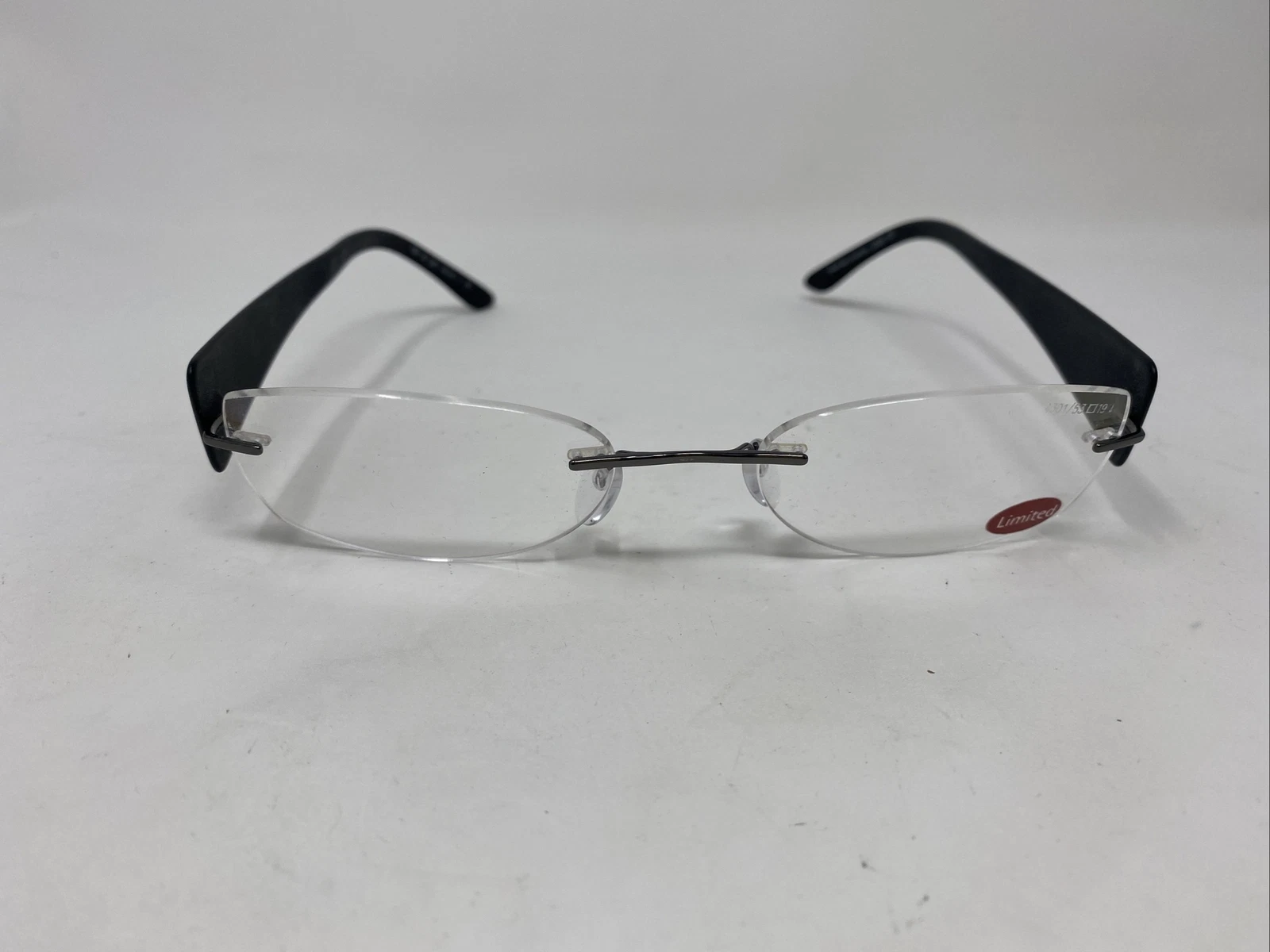 SILHOUETTE 7609 60 6057 53/19 140 RIMLESS BLACK EYEGLASSES FRAME  Y53