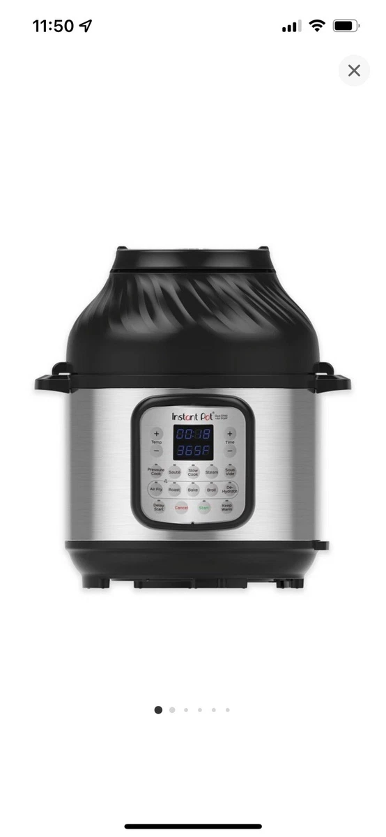 Instant Pot Duo Crisp XL 8Qt 11-in-1 Air Fryer & Electric Pressure