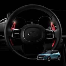 2x Red Aluminum Steering Wheel Shift Paddle Extension For Kia Seltos Cerato GT