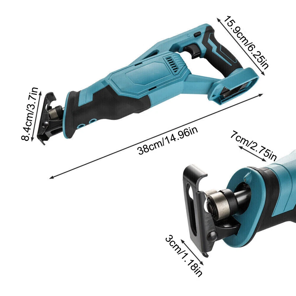 Cordless Reciprocating Saw For Makita 18V Li-ion DJR186Z LXT Brushed Body Only - Image 2 of 4