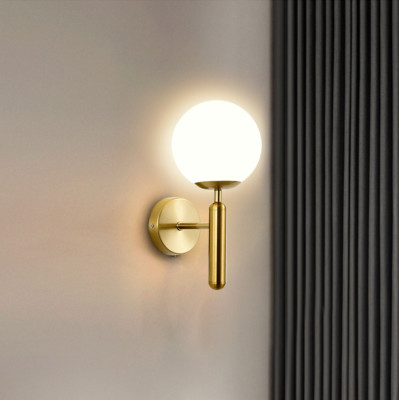 Industrial Loft Sconce Spherical Wall Light LED Glass Ball Vintage Bar Wall Lamp