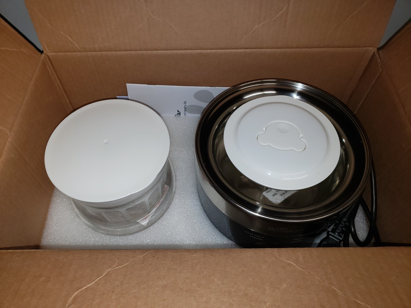 Bear Yogurt Maker Greek Machine + Strainer +Timer Control SNJC10T1NEW