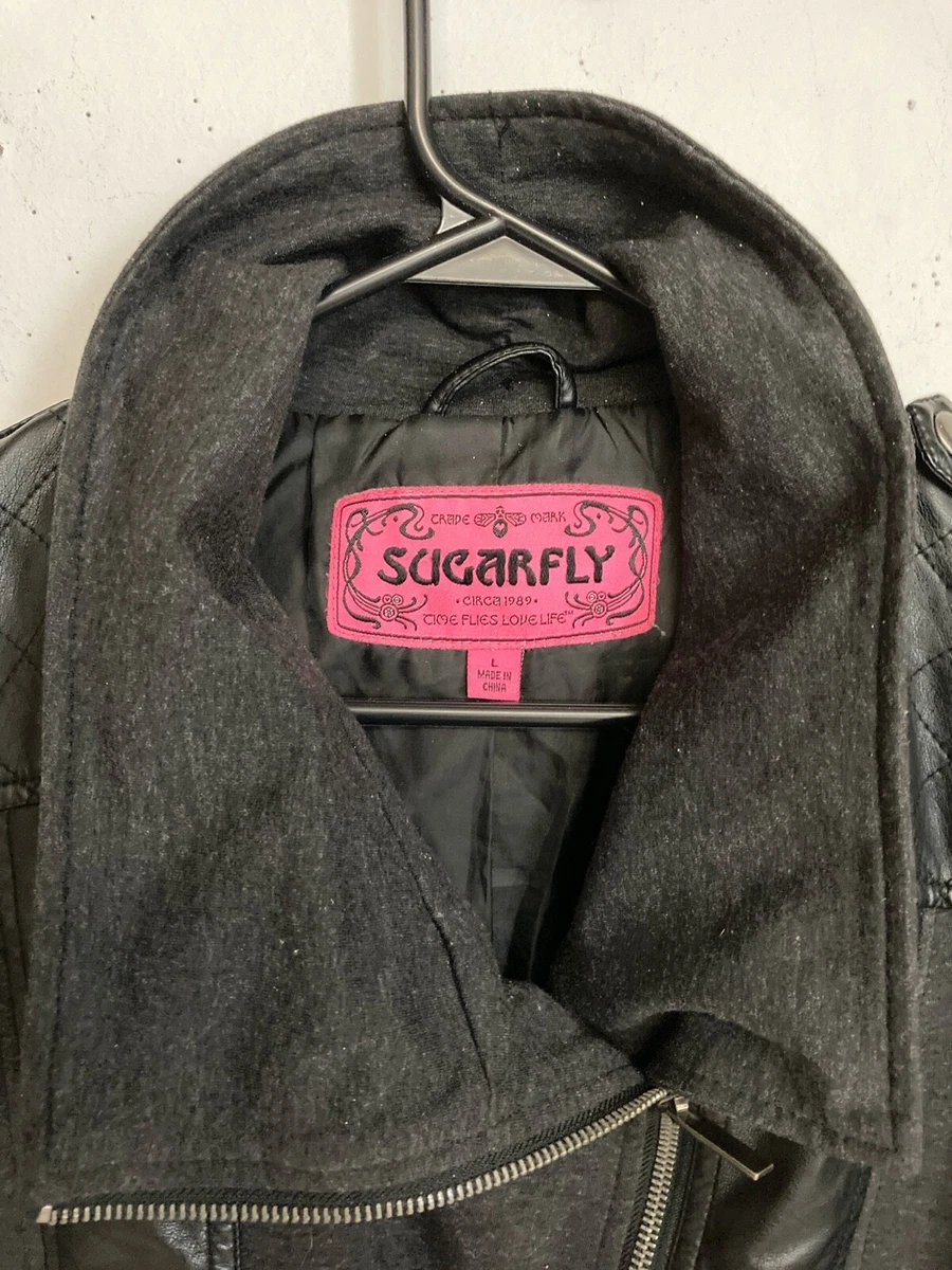 Sugarfly leather best sale jacket