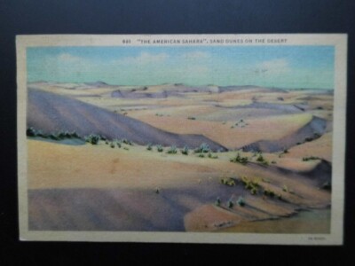 USA - Glendale CALIFORNIA - AK - The American Sahara - 1938