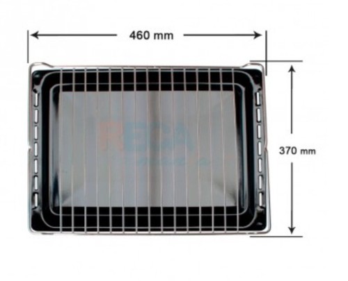 Pack Parrilla y bandeja para Horno medidas 370x460mm | eBay