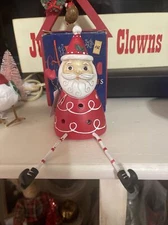 Johanna Parker SANTA - Light Up Shelf Sitter Christmas Retired Transpac