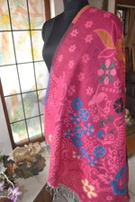 Warm gift yak wool shawl handmade Reversible himalyan yoga jamavar wrap unisex