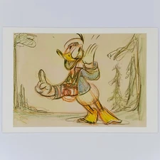 Donald Duck Postcard Donald's Camera Disney Studio Artist Story Sketch Concept