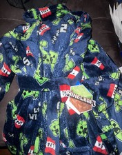 Boys Toddler 4-5 Minecraft Bathrobe