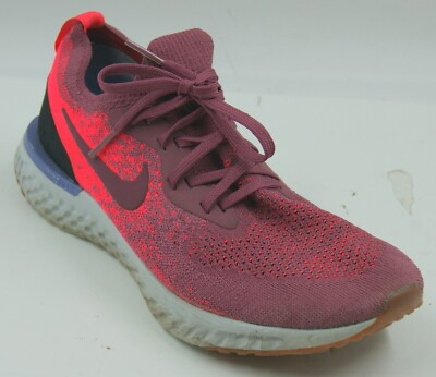 Nike Epic React Flyknit Women Sneakers Rust Pink Mesh Running Shoes  AQ0070-601