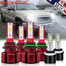 For 1999-2002 Gmc Sierra 1500 2500hd 3500 Combo Led Headlight Fog Light Bulbs For 1999-2002 Gmc Sierra 1500 2500hd 3500 Combo Led Headlight Fog Light Bulbs