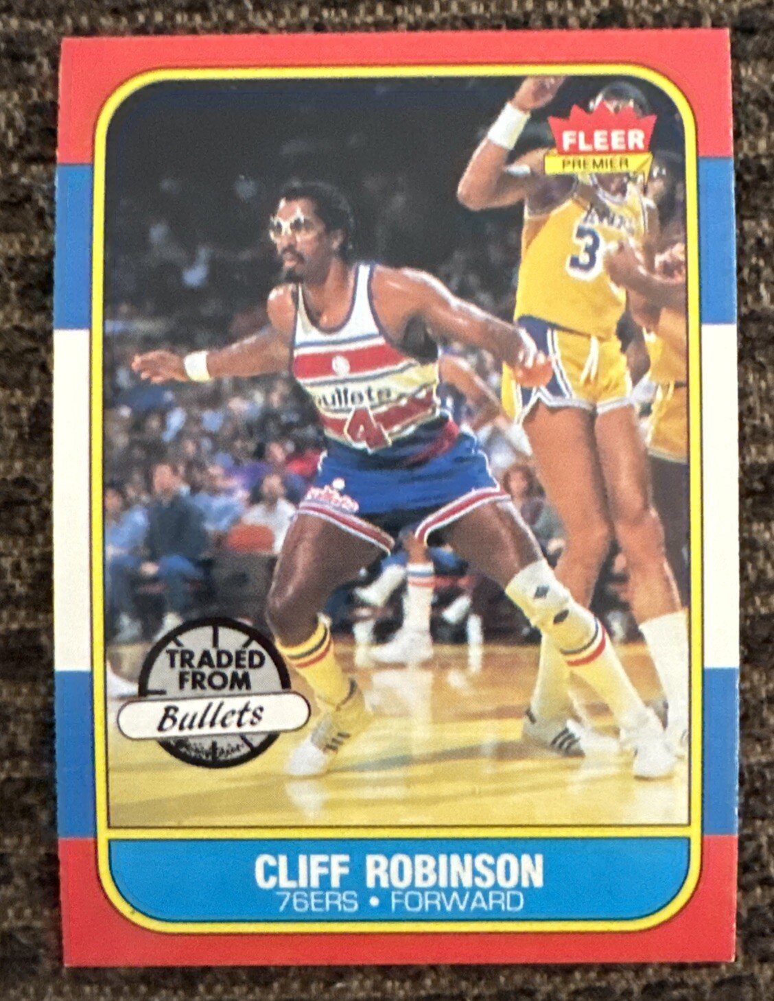 1986 Fleer Basketball Cliff Robinson #93