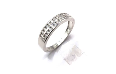 alliance demie- or blanc 18 carats-750/1000 gold - Photo 1/4